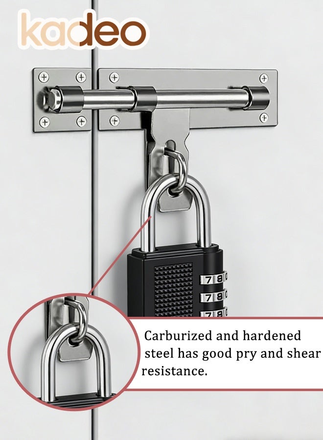 kadeo 4-Digit Combination Lock, Outdoor Waterproof, Password Padlock, Luggage Lock, Padlock for School, Gym, Sports, Fence, Toolbox, Gate, Case, Outdoor, Hasp Storage - Image 3